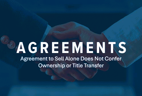 Munishamappa v. M. Rama Reddy & Ors. - “Agreement to Sell” and Title Transfer Explained